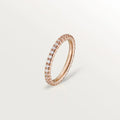 Pink Gold Symphony of Light – Sparkling Micro-Set Band for Subtle Radiance, 2 mm width