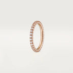 Pink Gold Symphony of Light – Sparkling Micro-Set Band for Subtle Radiance, 2 mm width