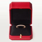 Pink Gold Symphony of Light – Sparkling Micro-Set Band for Subtle Radiance, 2 mm width