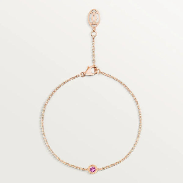 Pink Gold TwinkleVelvet – elegant pink stone