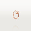 Pink Gold Twist Blossom – Minimalist Hoop Earrings with Structural Petal Detail, mini model