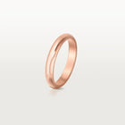 Pink Gold Word of Love – Elegant Engraved Band to Carry Your Message Always, 3 mm width