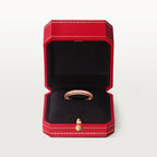 Pink Gold Word of Love – Elegant Engraved Band to Carry Your Message Always, 3 mm width