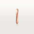 Pink Gold Word of Love – Elegant Engraved Band to Carry Your Message Always, 3 mm width