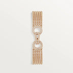 Pink Gold snowflare bracelets with Golden Net Luxe, Small model