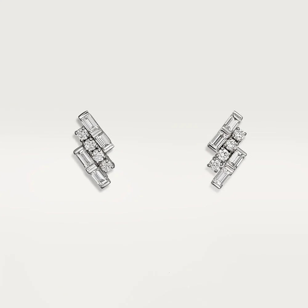 Reflection White Gold Tone Women’s Earrings Best Present Ideas For Womens