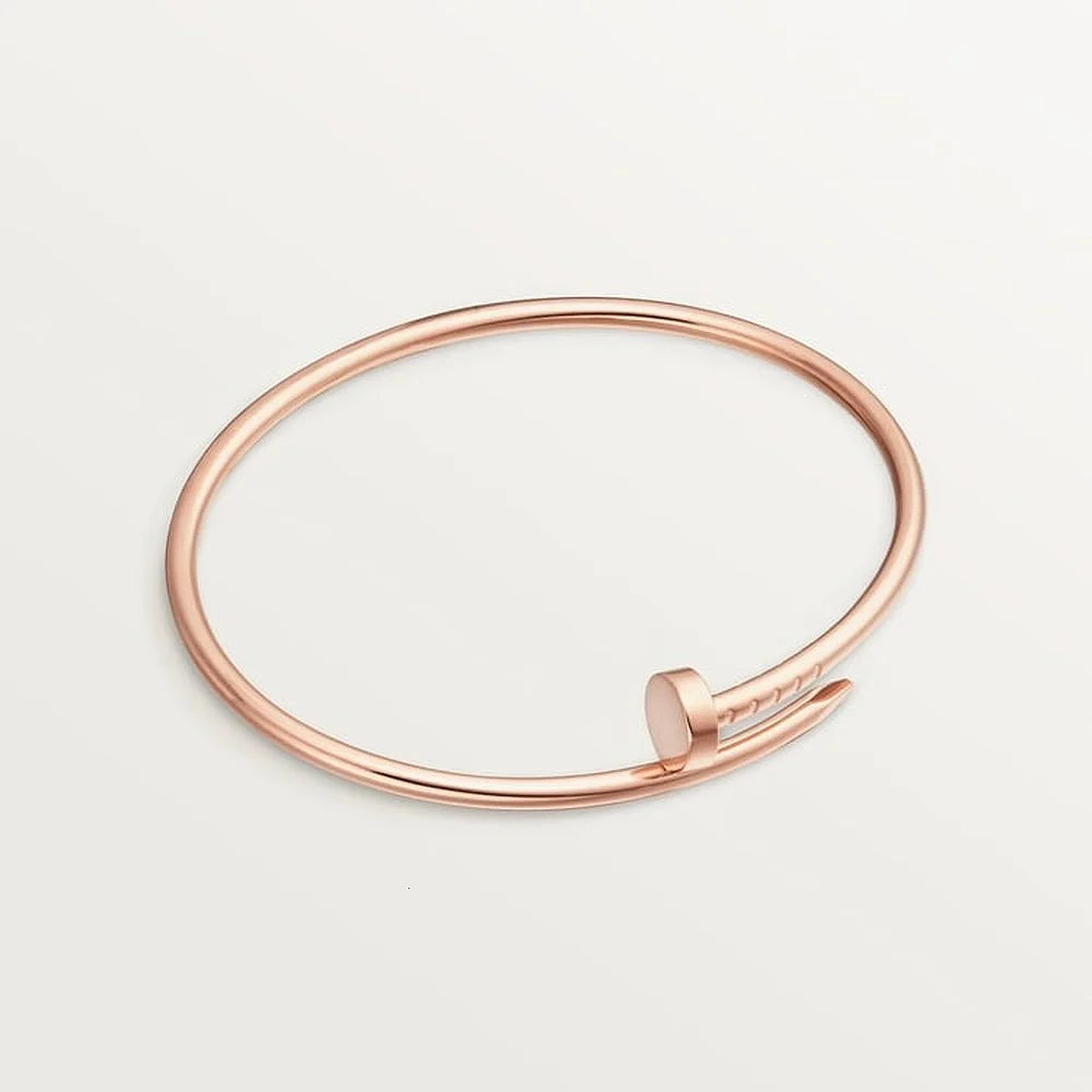 Rose Gold Tone Clou bracelet Bold Design Gift Ideas For Yourself