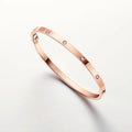 Rose Gold Tone Love Unisex Bracelet Best Gift Ideas For Couple