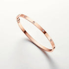 Rose Gold Tone Love Unisex Bracelet Best Gift Ideas For Couple