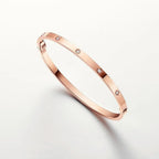 Rose Gold Tone Love Unisex Bracelet Best Gift Ideas For Couple