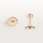 Rose Gold Tone Stud Earrings With Pink Sparkling Stone Best Gift For Women