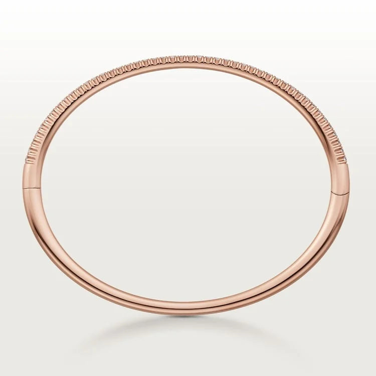 Pink Gold Bracelets Aura with Starlit Gem Path