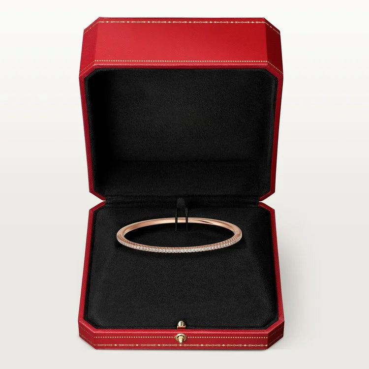 Pink Gold Bracelets Aura with Starlit Gem Path