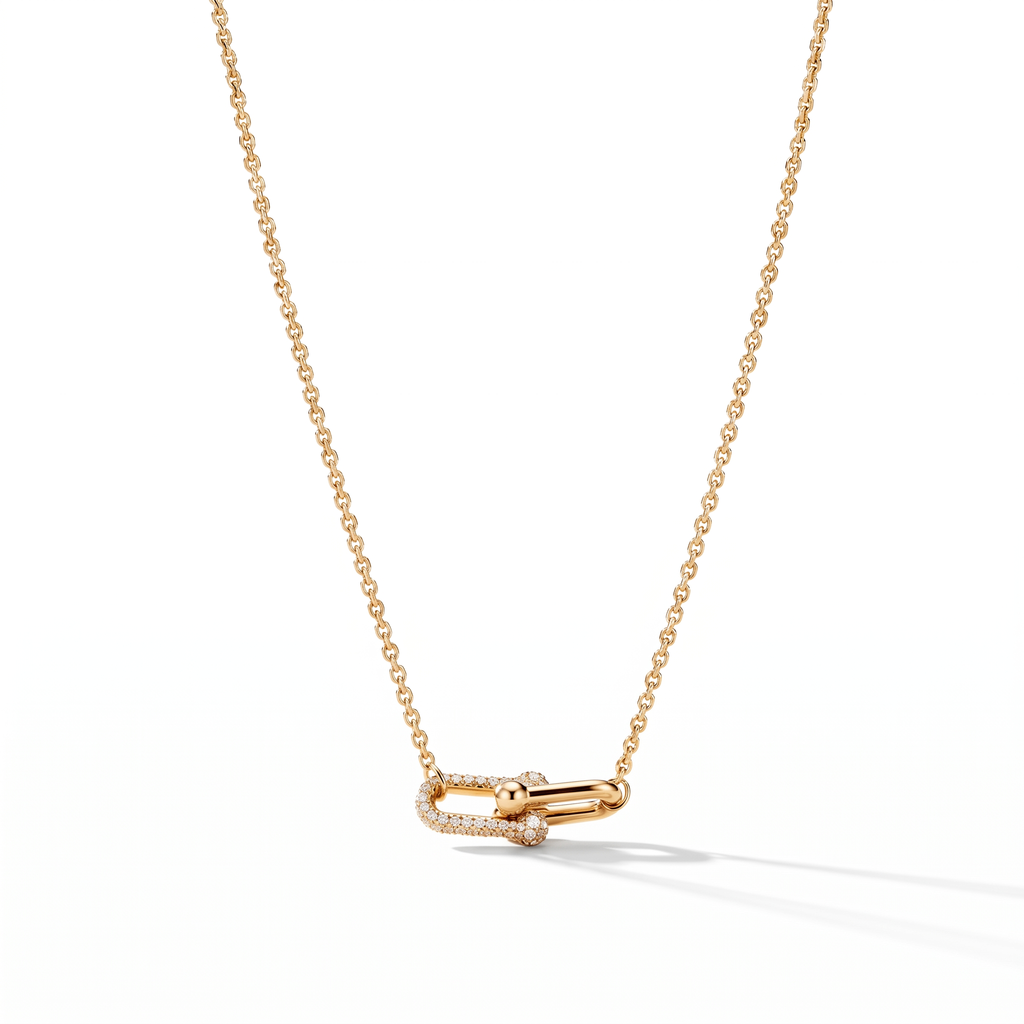 T HardWear Pavé Link Pendant Necklace