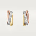 Tri Gold Bond of Contrast – Bold Yet Graceful Interlocking Hoop Design