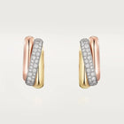 Tri Gold Bond of Contrast – Bold Yet Graceful Interlocking Hoop Design