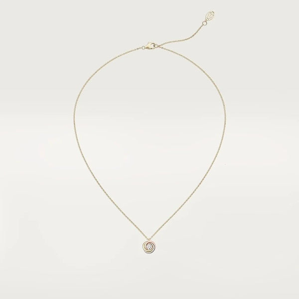 Trinity Gold Tone Sparkling Necklace Jewelry Gift Ideas