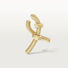 Unisex Single Right Yellow Gold Tone Earring Best Gift Ideas