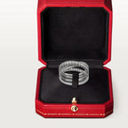 White Gold Flow Of Eternal Grace – Delicate Overlapping Bands With Diamond Detail