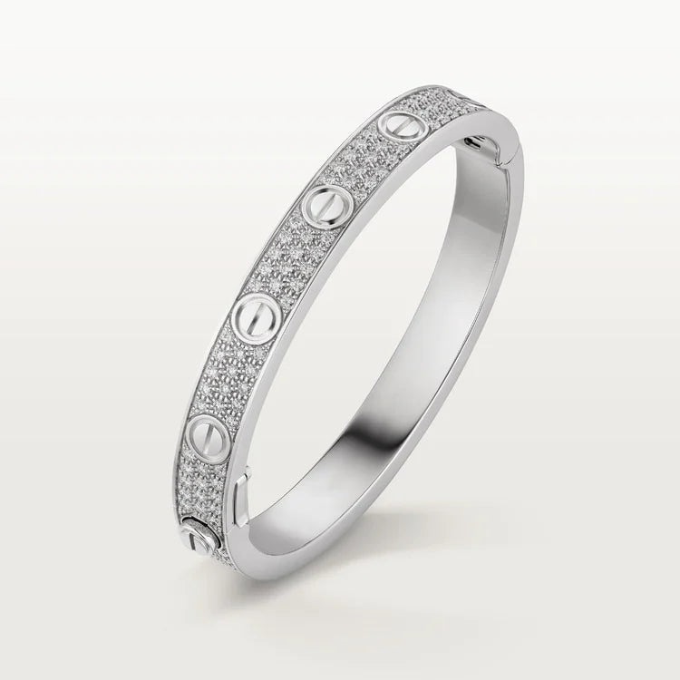 White Gold Radiance Between the Lines – Royal Luxe Style, Classic Model
