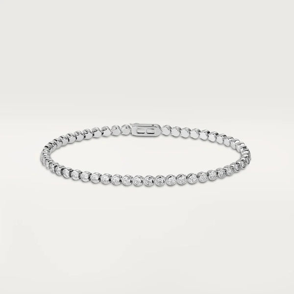 White Gold Snowflare bracelets with Radiant Ice Line