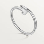 White Gold Tone Clou Bracelet Bold Design Best Gift Ideas For Couple