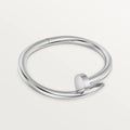 White Gold Tone Clou Bracelet Bold Design Best Gift Ideas For Couple