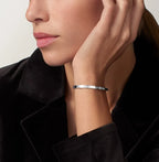 White Gold Tone Love Screw Bracelet Unisex Gift Ideas