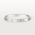White Gold Tone Love Screw Bracelet Unisex Gift Ideas