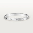 White Gold Tone Love Screw Bracelet Unisex Gift Ideas