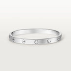 White Gold Tone Love Screw Bracelet Unisex Gift Ideas