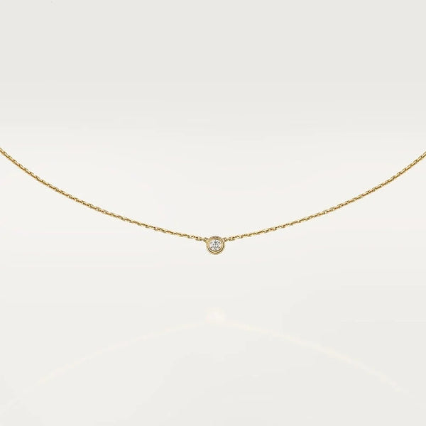 Yellow Gold Amour Necklace Best Gift For Hers