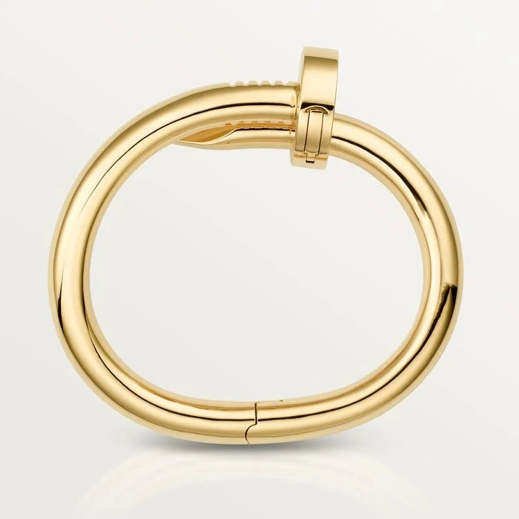 Yellow Gold Tone Clou Bracelet Bold Bracelet Design Gift Ideas For Women