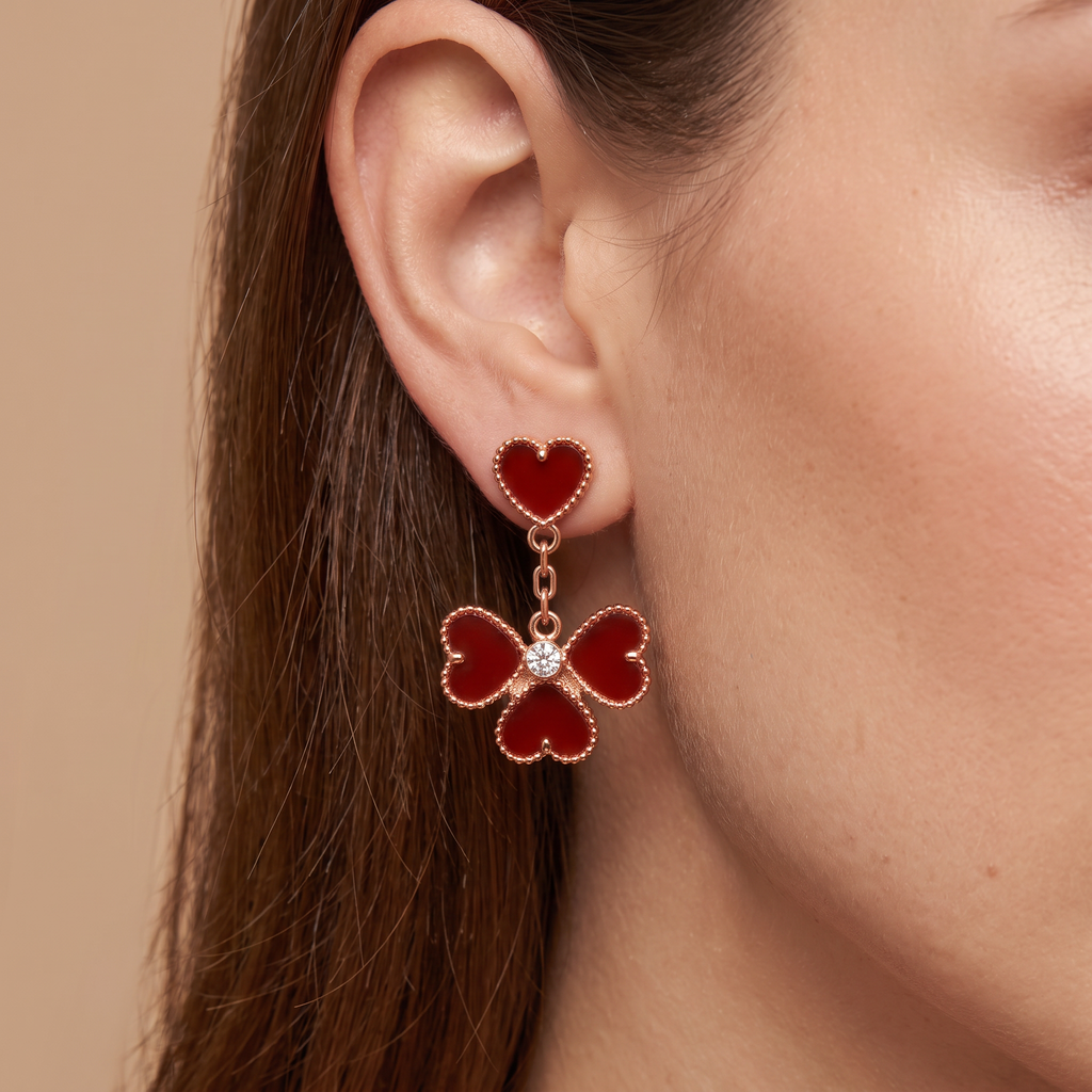 Ahambra Sweet Heart Drop Earrings