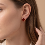 Alhambra Carnelian Motif Earrings