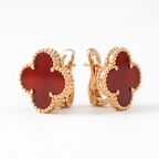 Alhambra Carnelian Motif Earrings