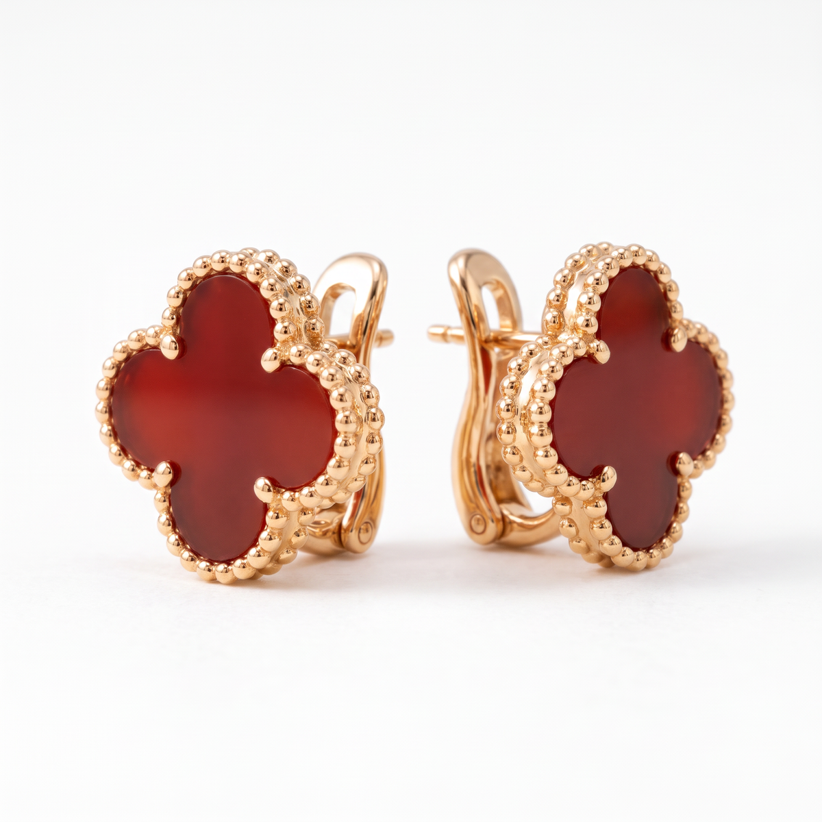 Alhambra Carnelian Motif Earrings