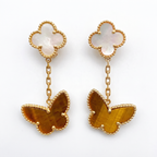 Alhambra Lucky Butterfly Motifs Drop Earrings