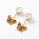 Alhambra Lucky Butterfly Motifs Drop Earrings