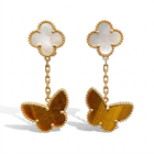 Alhambra Lucky Butterfly Motifs Drop Earrings