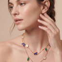 Alhambra Lucky Flower Butterfly Leaf Motifs Long Necklace