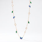 Alhambra Lucky Flower Butterfly Leaf Motifs Long Necklace