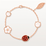 Alhambra Lucky Spring Lady-Bug 5 Motifs Bracelet