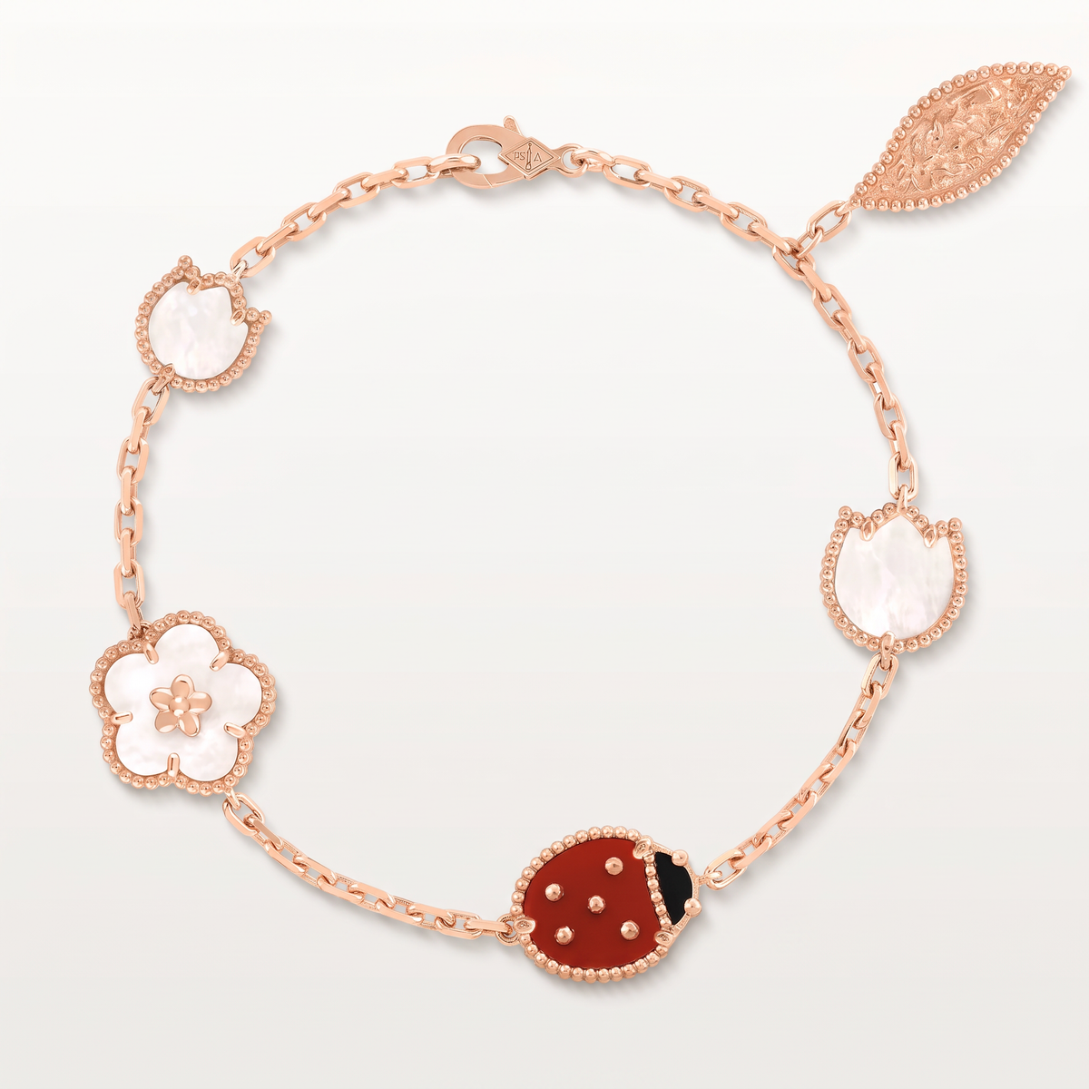 Alhambra Lucky Spring Lady-Bug 5 Motifs Bracelet