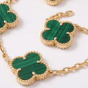 Alhambra Malachite Clover 5 Motifs Bracelet