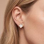 Alhambra Mother Of Pearl Clover Motif Earrings