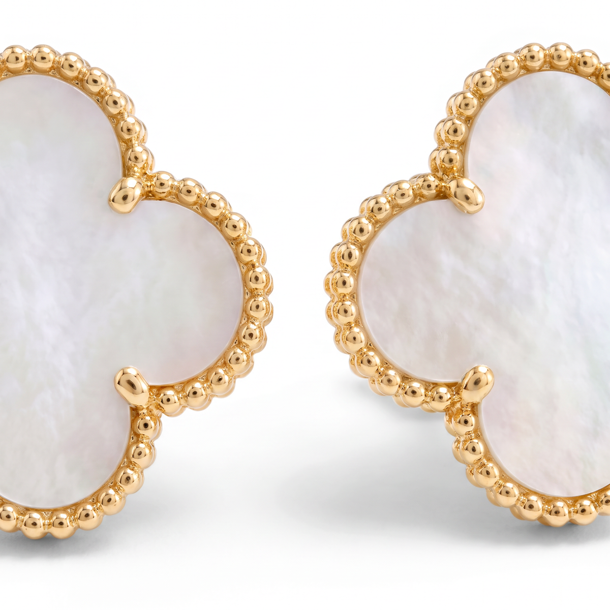 Alhambra Mother Of Pearl Clover Motif Earrings
