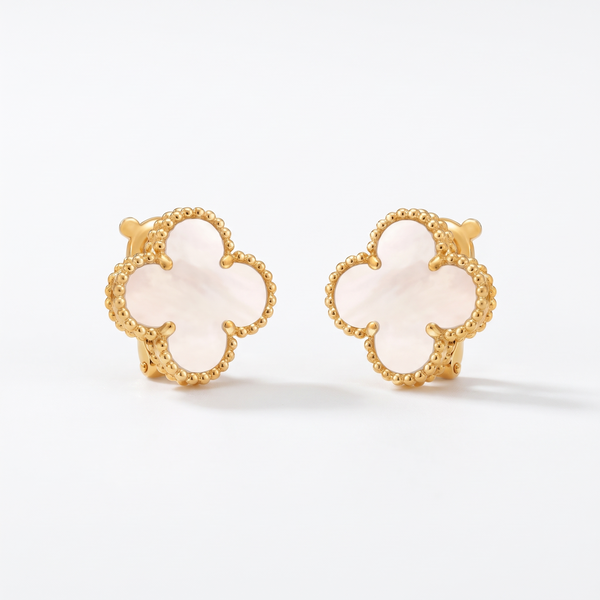 Alhambra Mother Of Pearl Clover Motif Earrings
