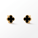 Alhambra Onyx Clover Motif Earrings