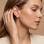 Alhambra Paved Diamond Earrings